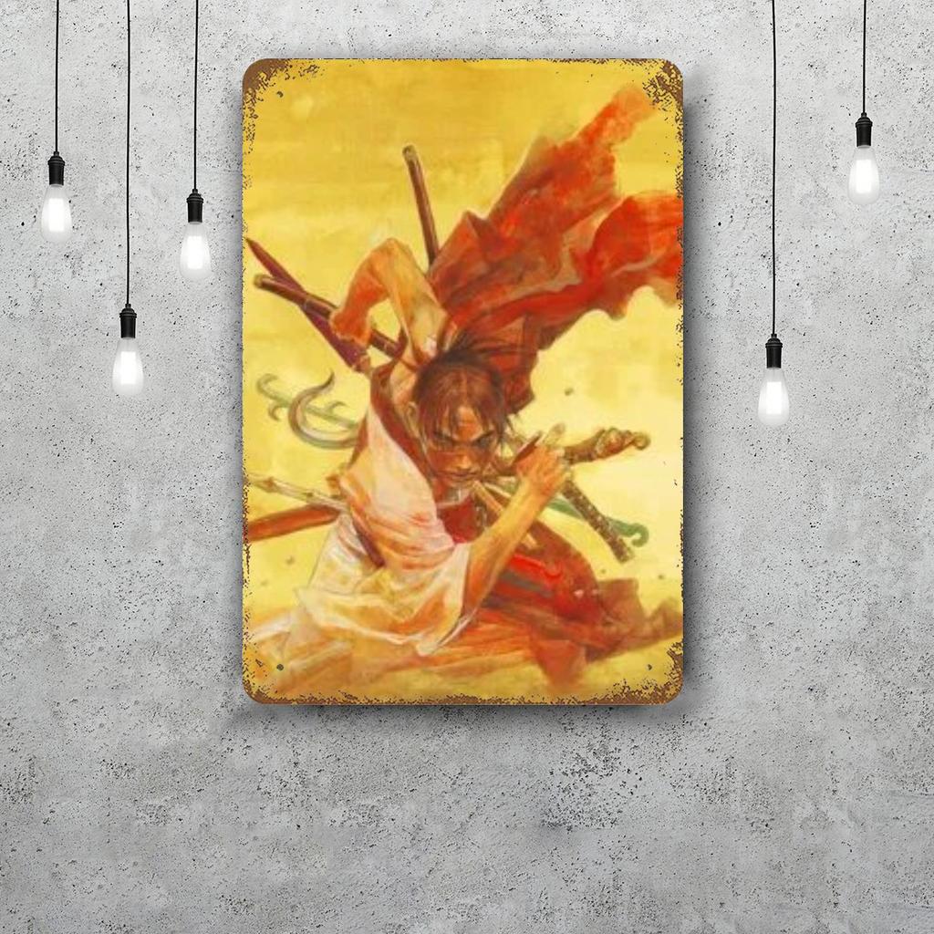 samurai champloo Decor Vintage Metal Signs Tin Signs Captain Poster Decor for Bar Pub Club Man Cave Wall Decoration