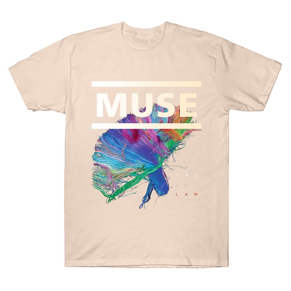 Muse The 2nd Law T-Shirt Rock Band Muse High Quality Cotton Clothing Unisex High Street Tops Summer Gothic Streetwear