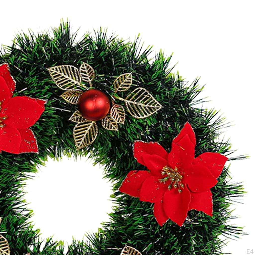 Artificial Christmas Wreath ,Winter Holiday Garland Decoration Xmas for Front Door
