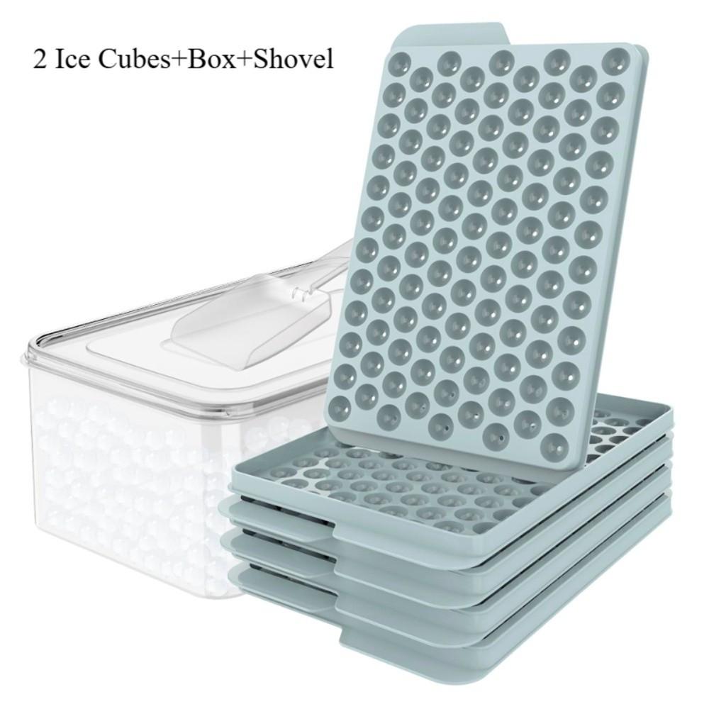 SIlicone Mini Ice Cube Trays Easy Twist Release Free of BPA Ice Block Mold Dishwasher Safe Reusable Round Ice Cube Trays