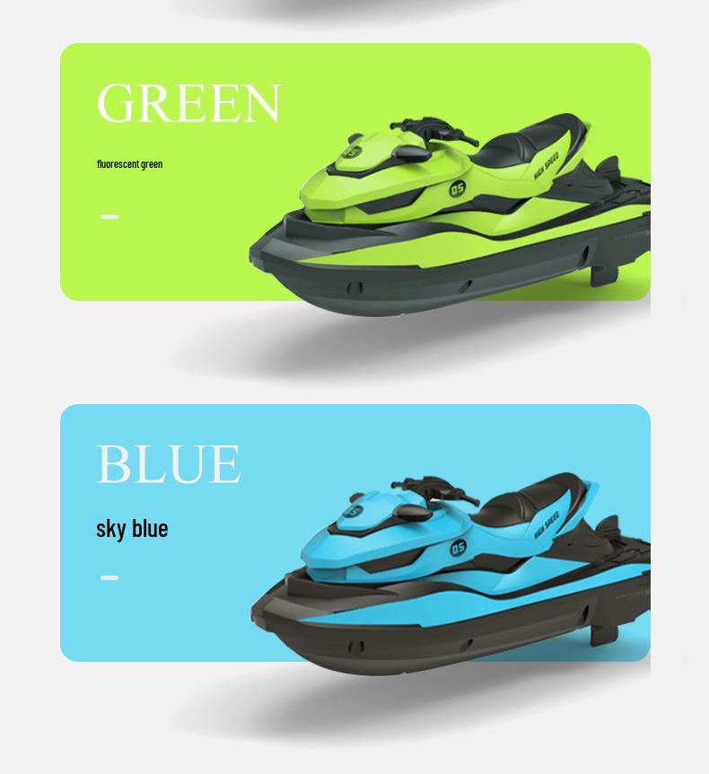 High-Speed Remote Control Waterproof Speedboat Toy for Kids