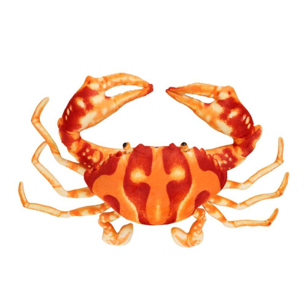 Lifelike Simulation Crab Plush Toy Fluffy Crab Stuffed Animal Doll  Home Decor