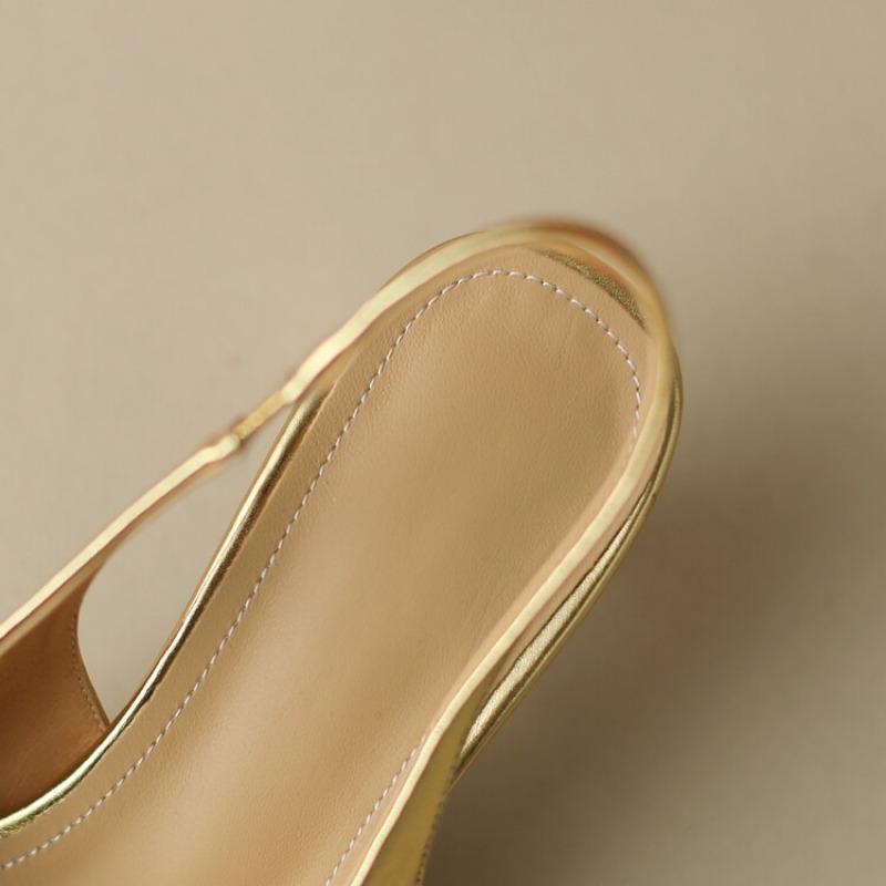 Nové sandály na tenkém podpatku a jednoduché módní vysoké podpatky