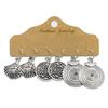 Antique Sliver-Plated Hollow Alloy Geometric Dangle Indian Earrings For Women Gypsy Zircon Boho Ethnic Leaf Bell Tassel Earring