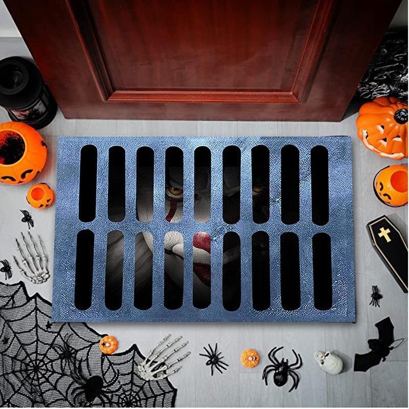 American Clown Crystal Velvet Floor Mat Bathroom Absorbent Non-slip Foot Mat Shower Room Drying Mat Porch Dirt-resistant Door Mat