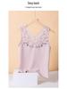 Women's Silk Warm Vest: Thickened Mulberry Silk, Brushed, Lace Top for Autumn/Winter