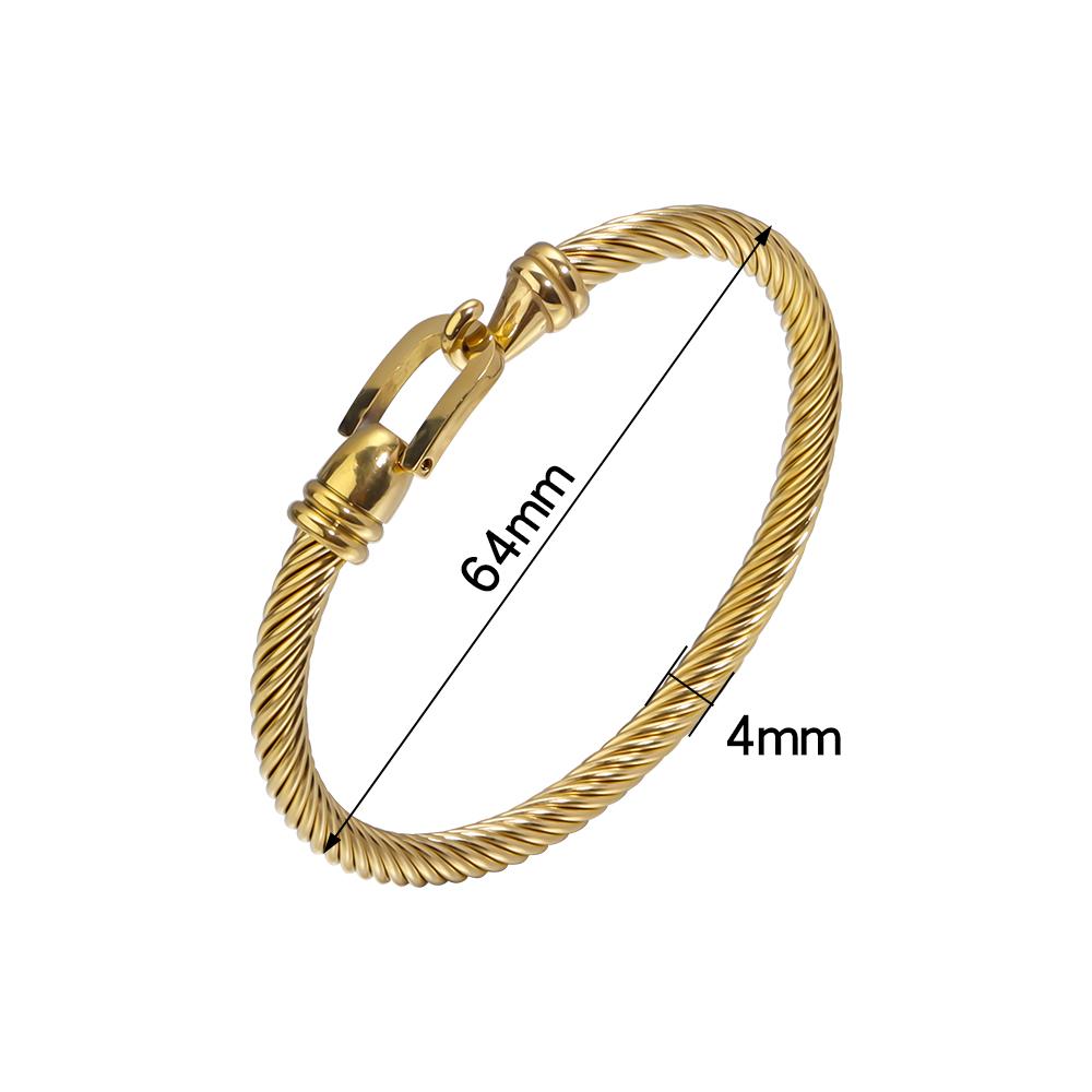 1 Stück 64mm Edelstahl Armband Schwarz Gold Rohr Seil Haken Hufeisen Schnalle Verbindung DIY Herren Damen Armband Geschenk Zubehör