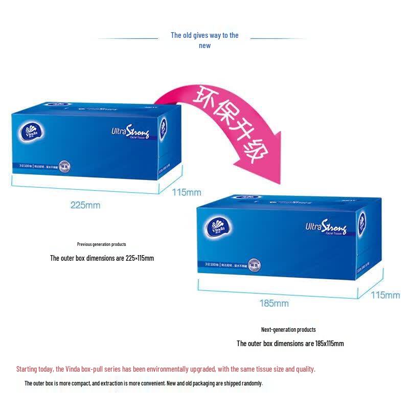 Vinda Ultra Strong 3-Ply Boxed Facial Tissues