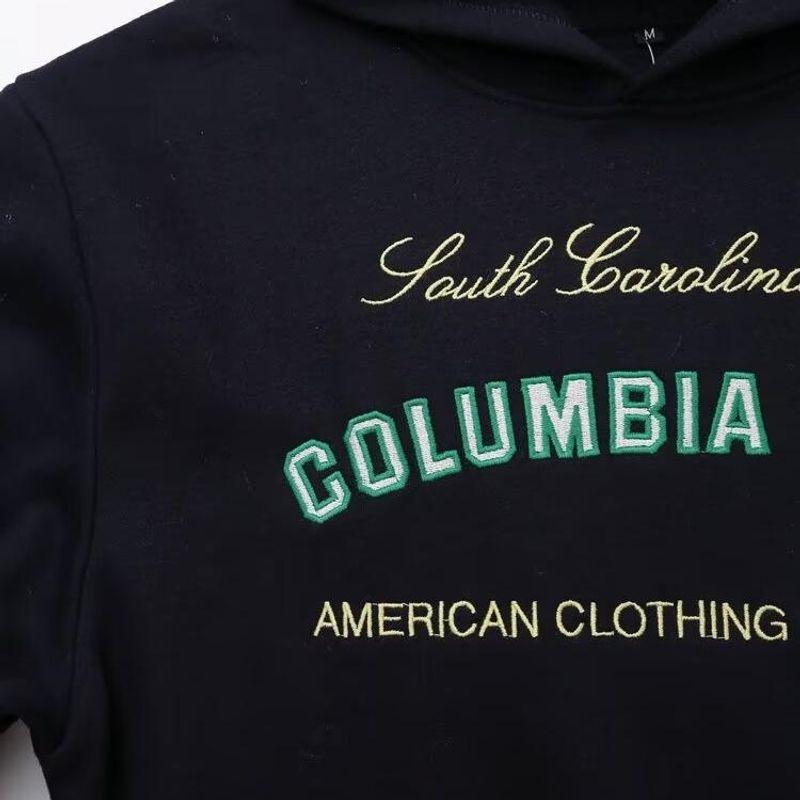 Kaslead New Arrival Women's Clothing Fashion Style Minimalist Printing Hooded Sweatshirt Pants 4174833 4174834