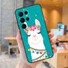 Cute Llama Phone Case For Samsung Galaxy S25 S24 S23 S21 S20 S22 Ultra S9 S10 Plus S25 FE Back Cover