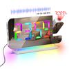 FM Radio 180° Projection Alarm Clock RGB With RGB Night Light 6 Levels Brightness Dual USB Output Port 12H/24H Digital LED Clock