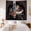 Gothic Illustrations Custom Your Name Wall Decor Tapestry Art For Pet Memorial Birthdaywedding Party Backdrop Family Gift