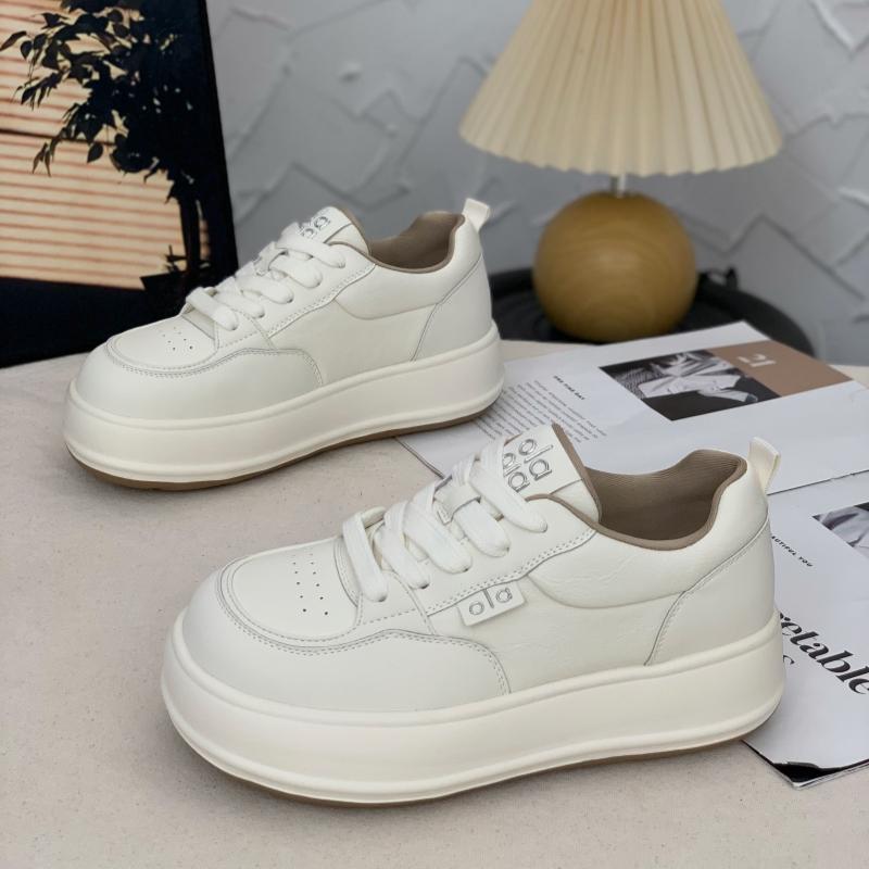 

thick-soled leather little white shoes women s autumn and winter super fire college style heightening skirt fashion casual board shoes 40