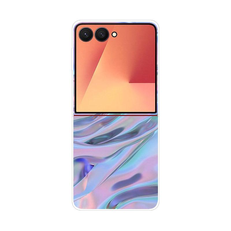 Luxury Transparent Phone Case For Samsung Galaxy Z Flip 7 Cases Hard PC Folding Cover For Galaxy Z Flip7 Shockproof Capa Fundas