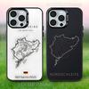 Funda para Teléfono de Coche Deportivo N-Nurburgring Para iPhone 17,16,15,14,13,12,11,Pro,Max,Plus,E,Air,Mini Cubierta Negra IMD