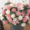 5-pronged Vintage Hydrangea, Silk Flower, Artificial Flower, Green Plant, Wedding Photography, Home Decoration Arrangement