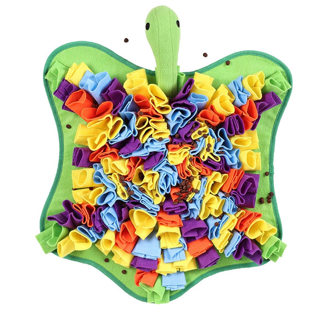 Turtle Pet Snuffle Mat Dog Olfactory Training Pad Puzzle Slow Feeder Toy
