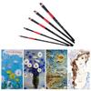 5 Pcs Nylon Hair Painting Brush Set Professional Painting Kits Round Pointed Tip Paintbrushes with Synthetic Nylon Tips