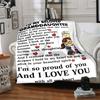 1PC To Granddaughter Gifts Blanket, Throw For Sofa, Bed, Travel, Printing Blanket With Soft And Warm Fabric yy250918199