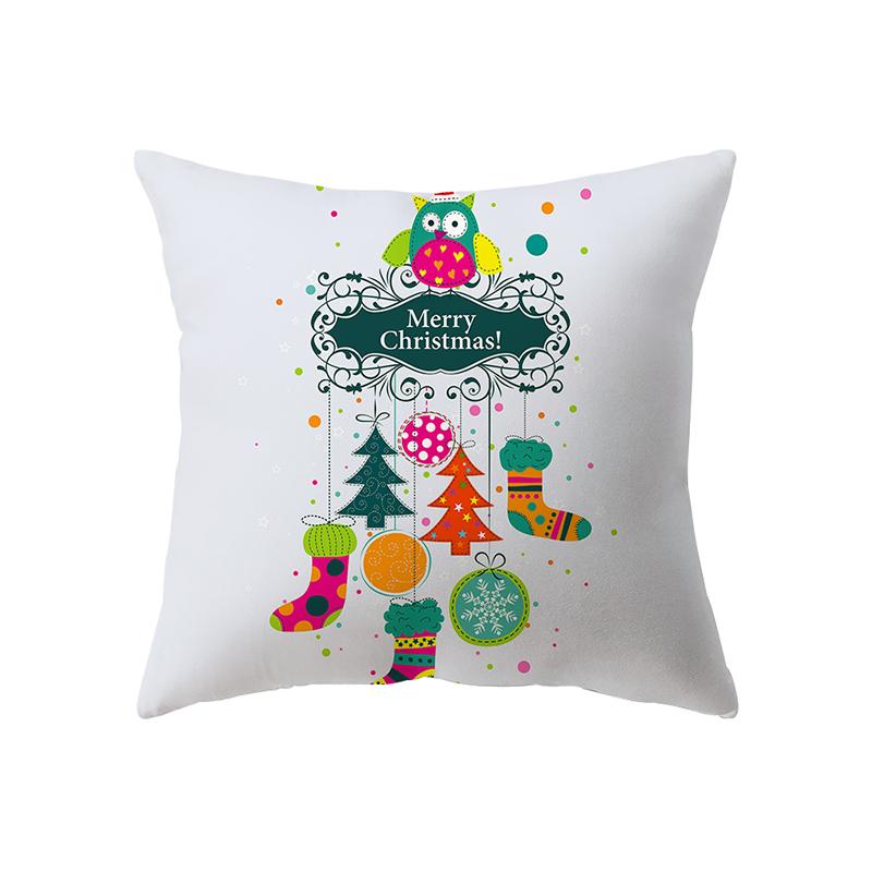 საშობაო თემა საშობაო დეკორაცია ბეჭდვის ნიმუში ბალიშის საფარი სახლის მისაღები ოთახის დივნის დეკორაცია ბალიშის გადასაფარებელი