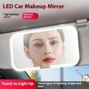 1 Stück Sonnenblende Platte LED HD Make-up Spiegel Auto Innenspiegel für Mädchen Wiederaufladbar Fülllicht Universell Dünner Schminkspiegel