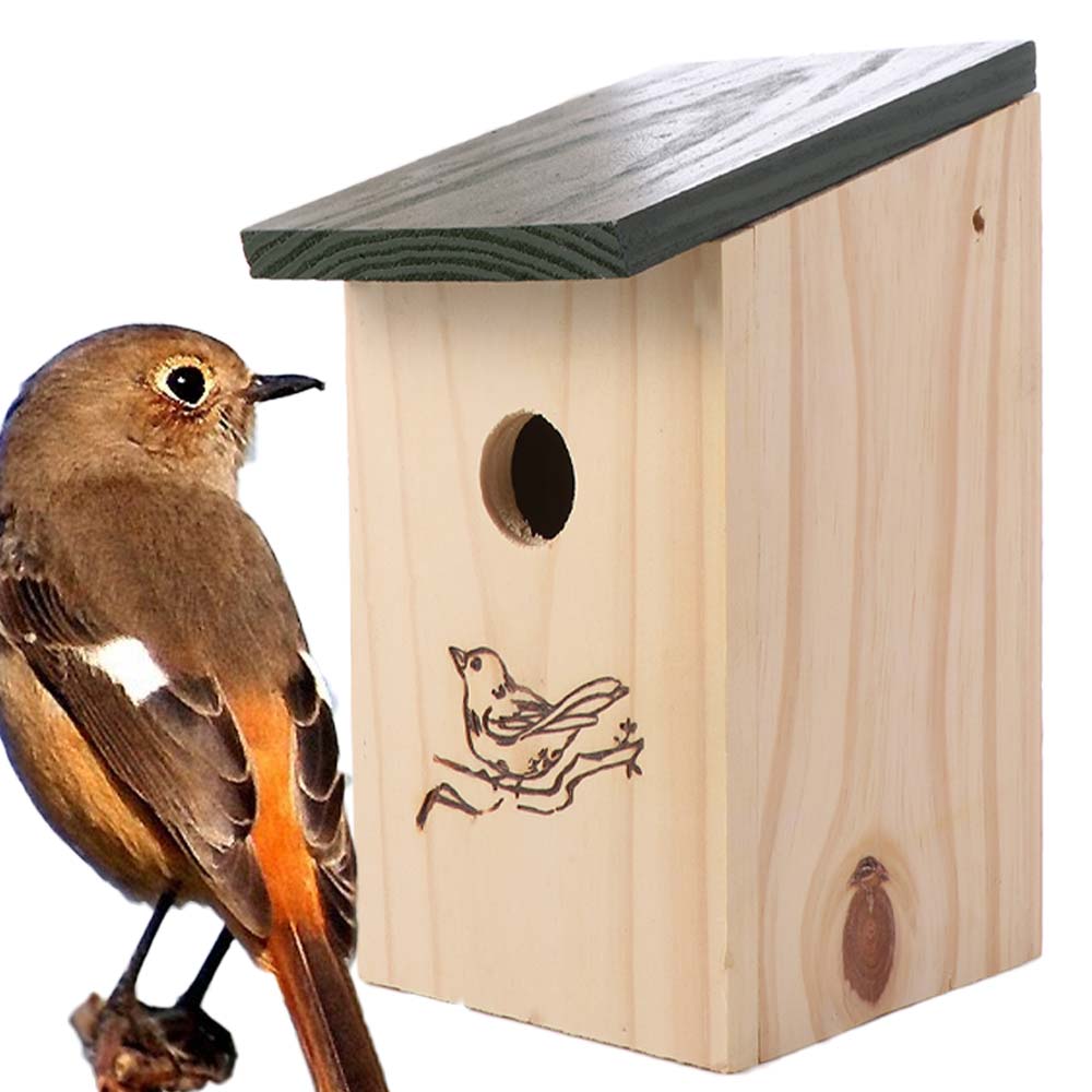 Pigeon House Hanging Bird House Wooden Artificial Finch Nest Convenient DIY Birds Nesting Box Outdoor