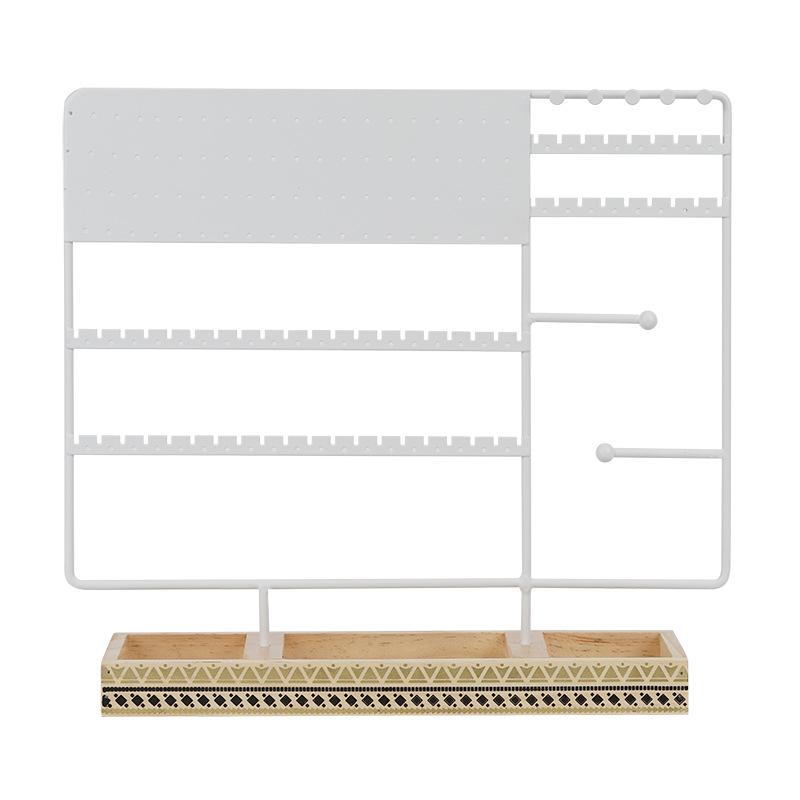 European Style Metal Jewelry Rack+multifunctional Earring Storage Earring Rack Bracelet Ring Necklace Jewelry Display Rack