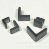 Sealed Rubber Angle Iron Foot Cover: Blue & Black Protection Pad