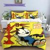 Felix the Cat  Pattern Bedding Quilt Set  Home Decoration  Gift (1 * duvet cover + 2 * pillowcase  without core)