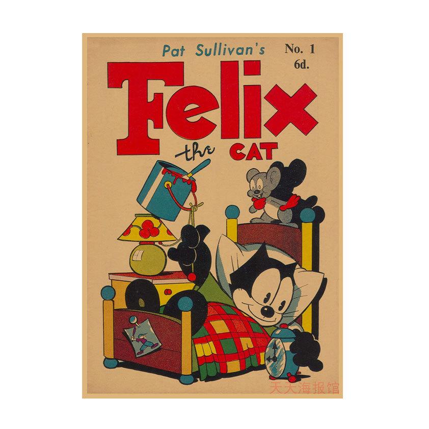 

Felix the Cat Retro Anime Kraft Paper Wall Poster 603 29.7X42cm (A3 size)