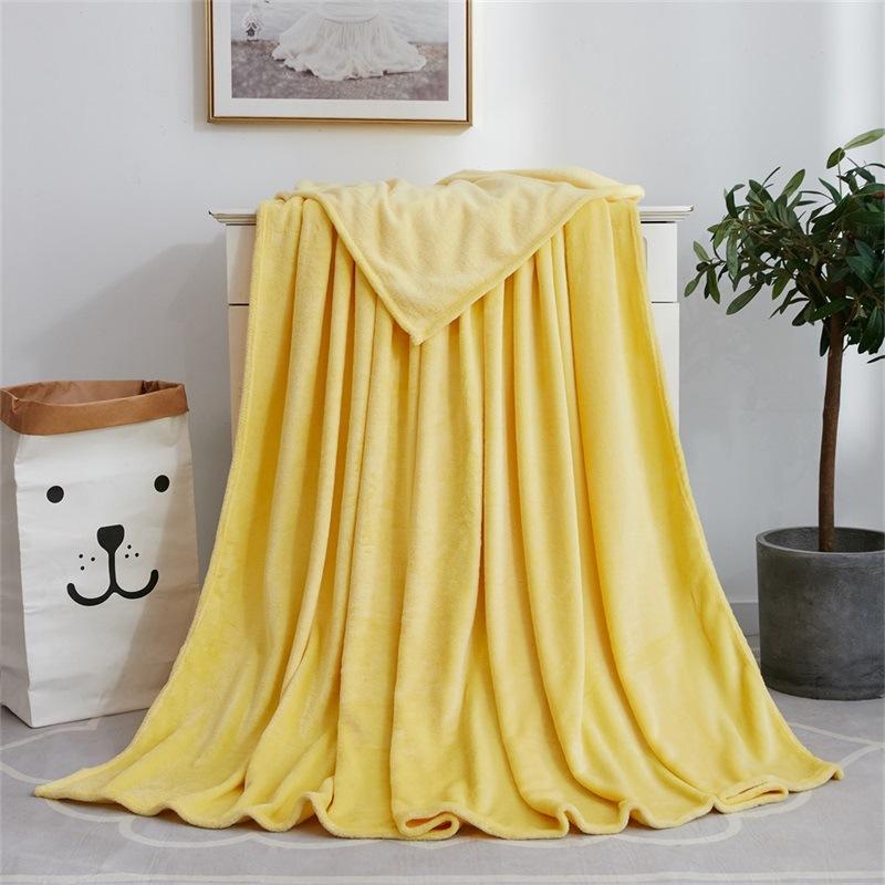 Jednobarevná deka, Coral Velvet Deka, Falei Velvet Deka na jógu, Flange Velvet Deka