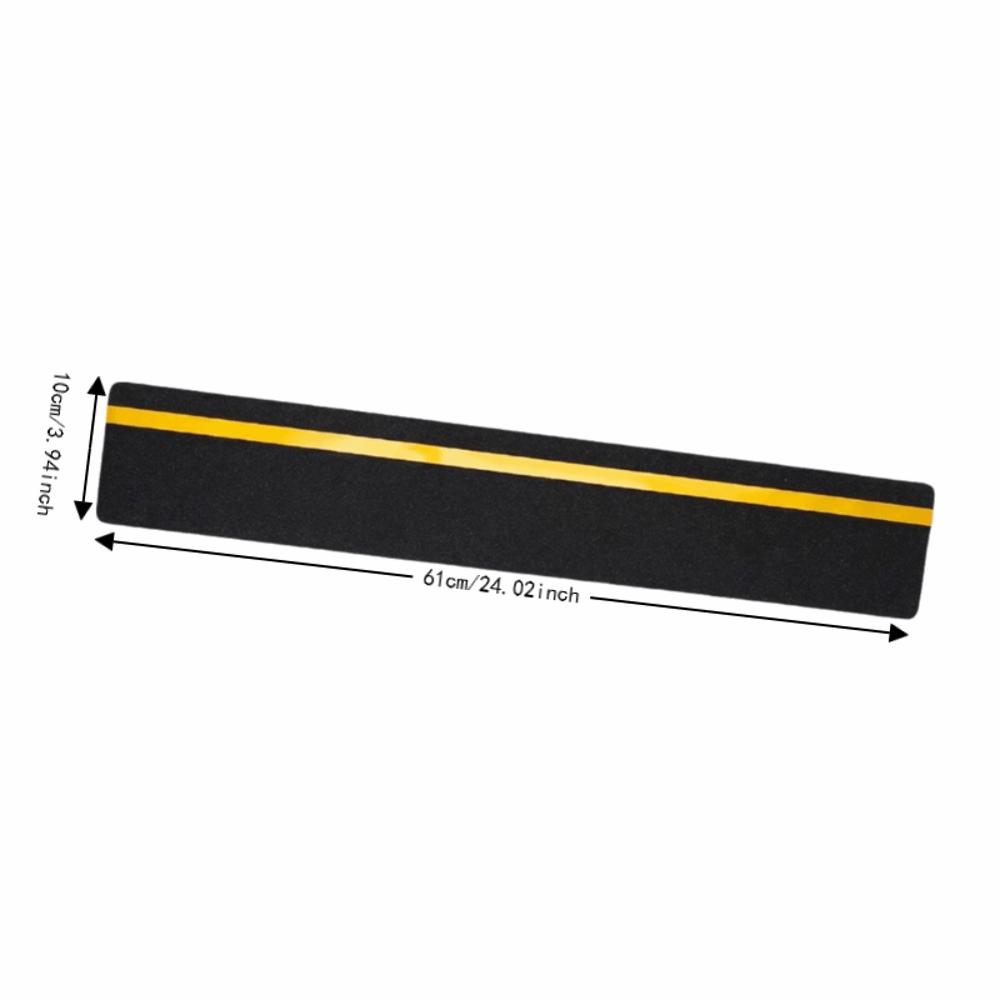 10 PCS Black Anti Slip Stair Treads 60 Grit Adhesive Grip Pads Durable Non Skid Tape Stairs