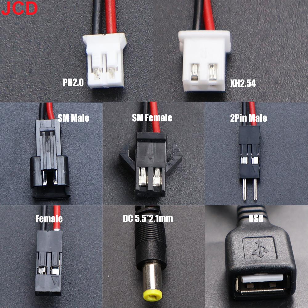 18650 2-cection Battery Holder/Box In Series With Cover Switch And PH2.0/XH2.54/SM/Jumper Male/Female/DC5521/USB Plug Connector
