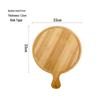 Japanese Style Bamboo & Wood Pizza Board - Round Tray with Handle (8", 9", 10")
