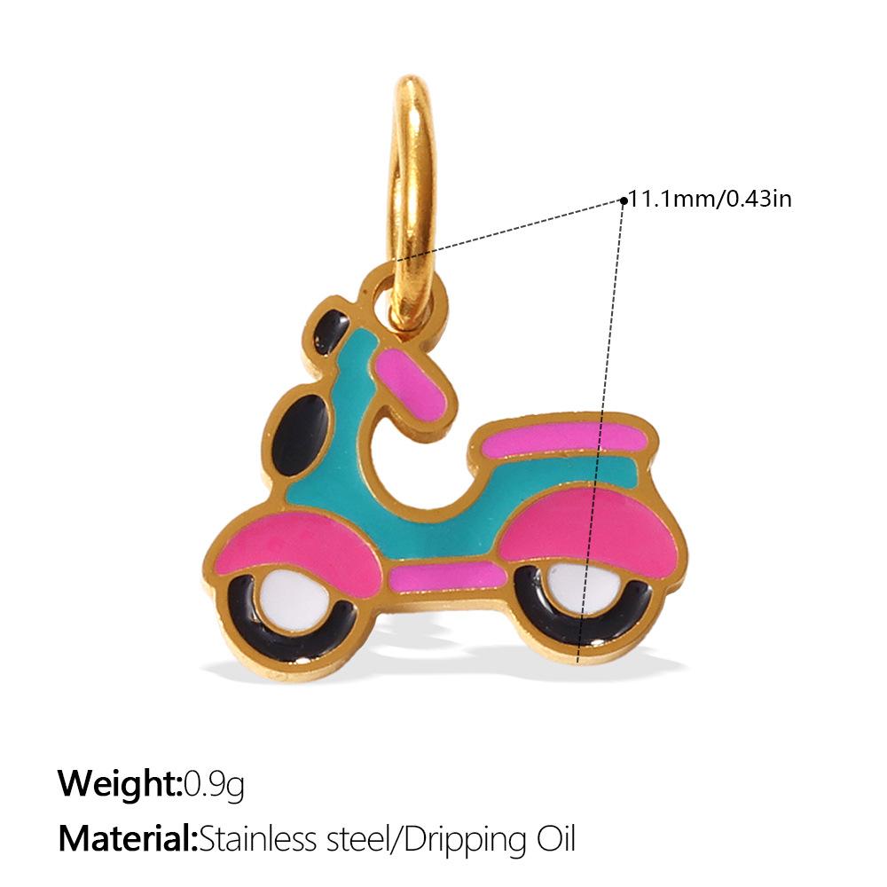 European and American Fun Shape Oil Drop Pendant Vehicle Sports Elements Colorful Color Scheme Personalized DIY Pendant