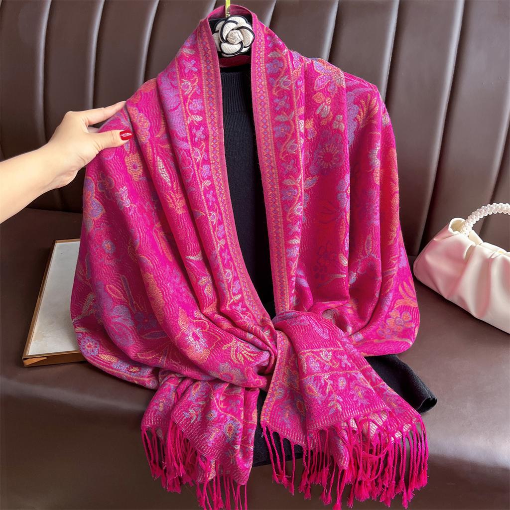 Luxury Jacquard Scarf Women Pasley Print New Wraps Pashmina Travel Poncho Warm Blanket Winter Bufanda Shawl Female Stoles
