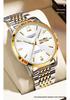 Swiss Dual Calendar Automatic Luminous Waterproof Steel Strap Men's Watch