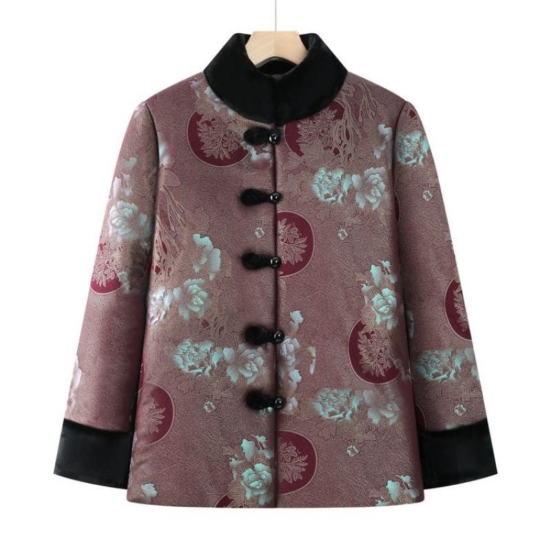 Winter Cotton-padded Clothes, Piled and Thickened Coats, Cotton-padded Jackets, Warm Cotton-padded Clothes for the Old Lady
