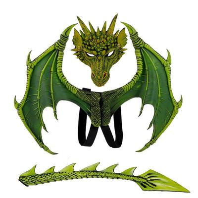 Animal Cospty Dragon Costume Purim Christmas Gift Carnival Party  Cosplay Set Wing and Tail Faucet Costume