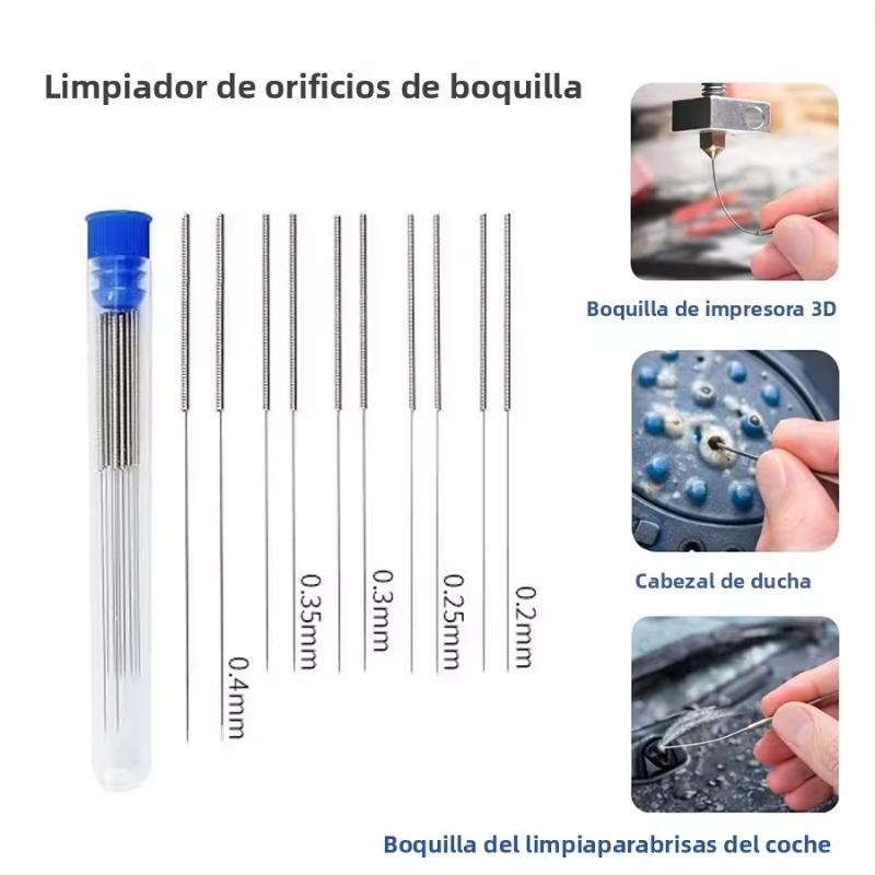 3D Printer Nozzle Cleaning Kit 0.2/0.25/0.3/0.35/0.4Mm Stainless Steel Nozzle Cleaning Needles Cleaner For Car Wiper Gas Stoves