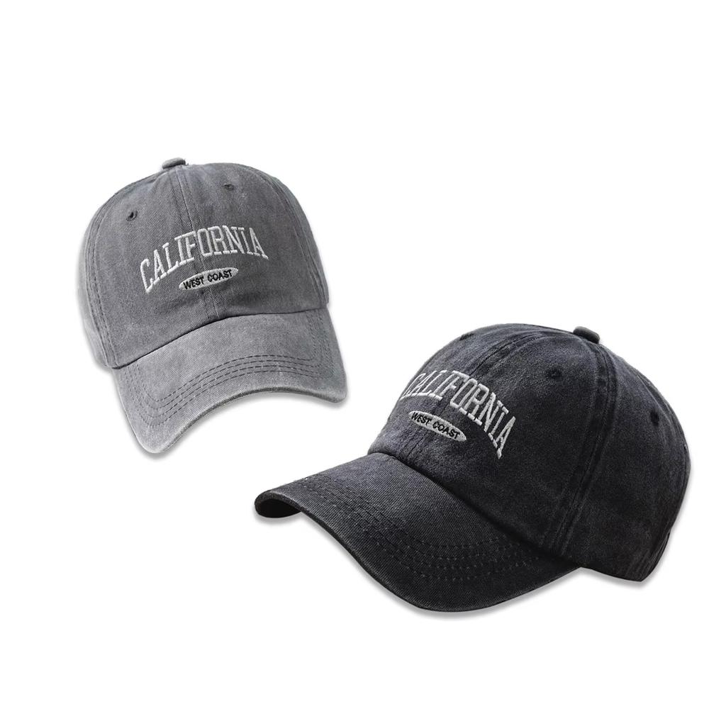 Cotton Retro Vintage Baseball Cap Men Women Denim Embroidered Letters Hat Cotton Soft Top Caps Casual Retro Unisex Hats