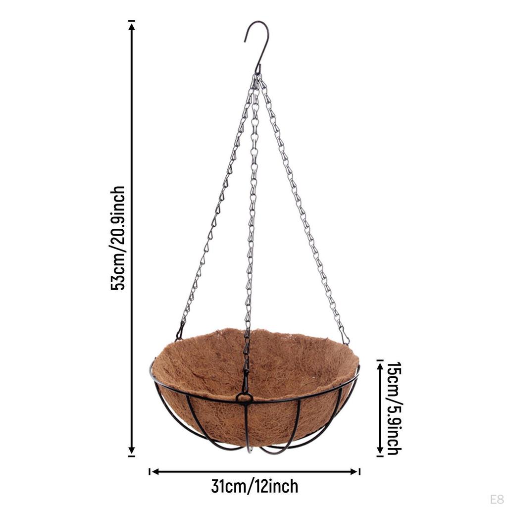 Artificial Hanging Basket, Polyester/Plastic Fiber Basket for Use