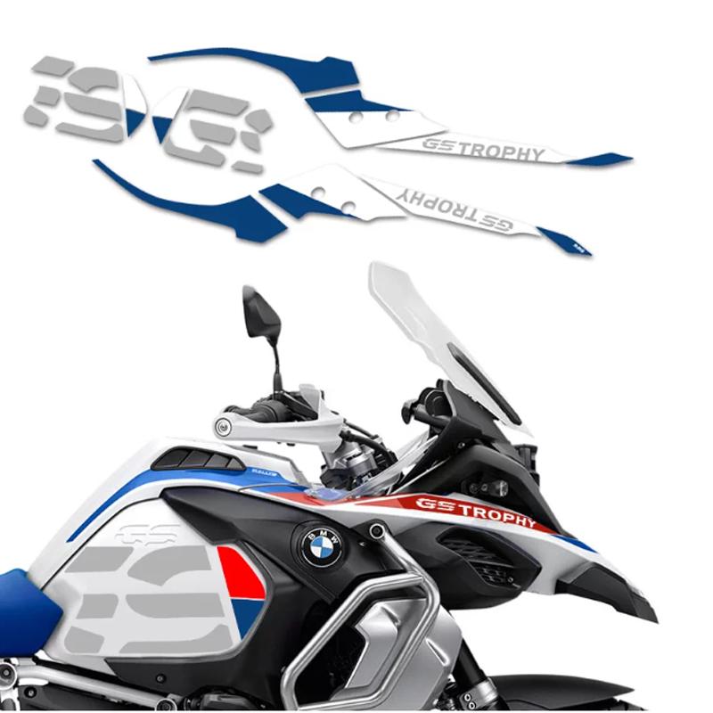 GS Trophy Waterproof Vinyl Stickers Full Set, Fairing Side Panel Decals Graphics Kit for BMW R1200GS R1250GS R1300GS ADV Adventure Motorcycle