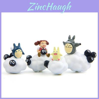 Cute Cartoon Cloud Totoro Girl Coal Ball Blue Cat Mini Model For Gift Giving And Home Decor