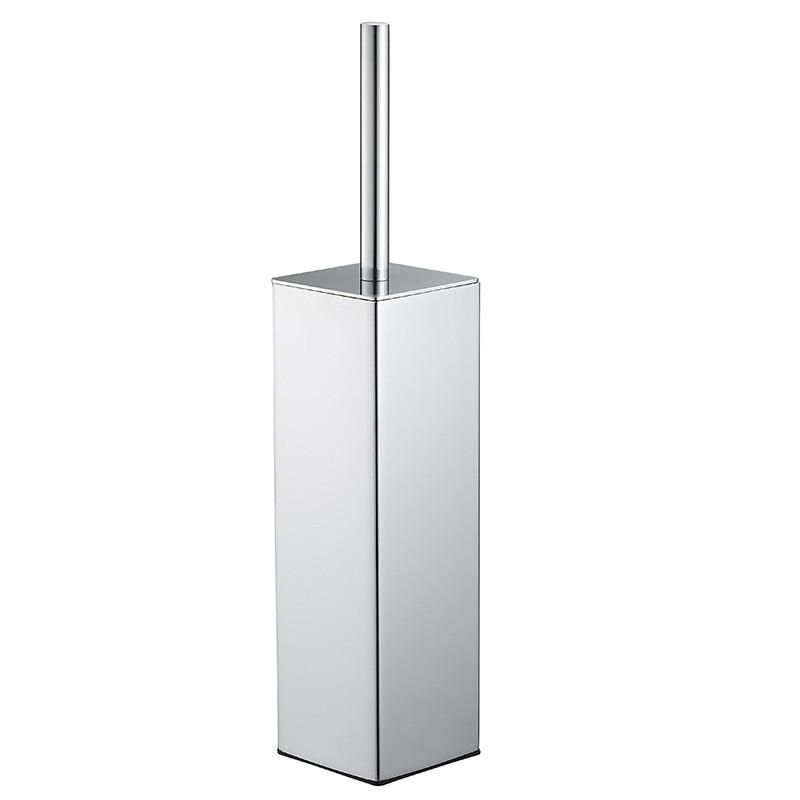 Tuqiu Gold Toilet Brush Holder with Brush 304 Stainless Steel Nickel/Black Bathroom Toilet Scrub Cleaning Brush Holder Set