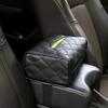 A simple, fashionable and convenient tissue bag made of universal leather for automobiles