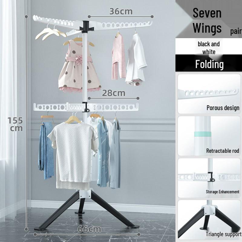 Популярная складная сушилка для одежды в виде осьминога: Универсальная напольная и мобильная сушилка для одеял для использования на балконе или дома One Size