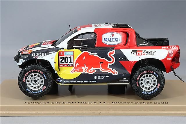 Spark Toyota Hilux 2022 Dakar Rally Winner Baumel 1/43 #201 N. Al-Attiyah/M.
