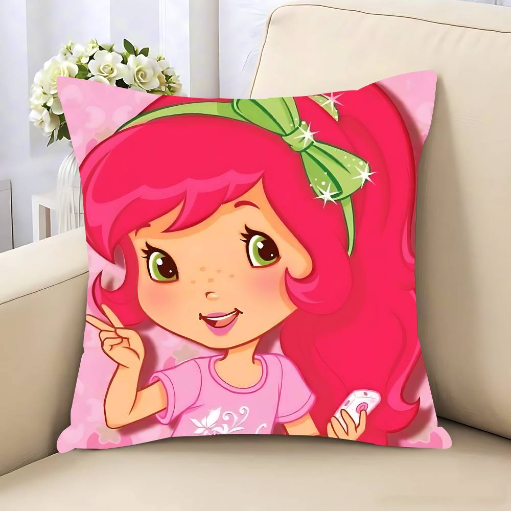 Strawberry S-ShortcakeS Pillow Case Removable Washable Cushion Cover – All-Season Soft Linen
