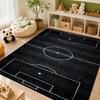 Soccer Ball Water Splash Print Theme Rug Soft Texture Nonslip Carpet For Hallway Balcony Study Home Party Decor Christmas Gift